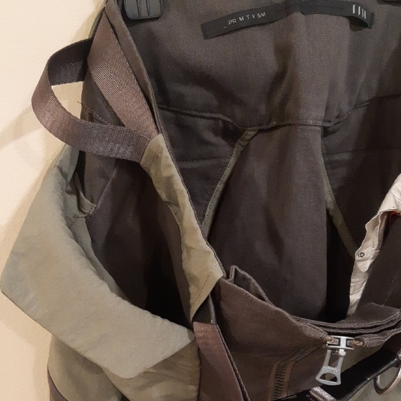 HAMCUS Men's Cargo Pants - Olive and Brown - Picture 11 of 16